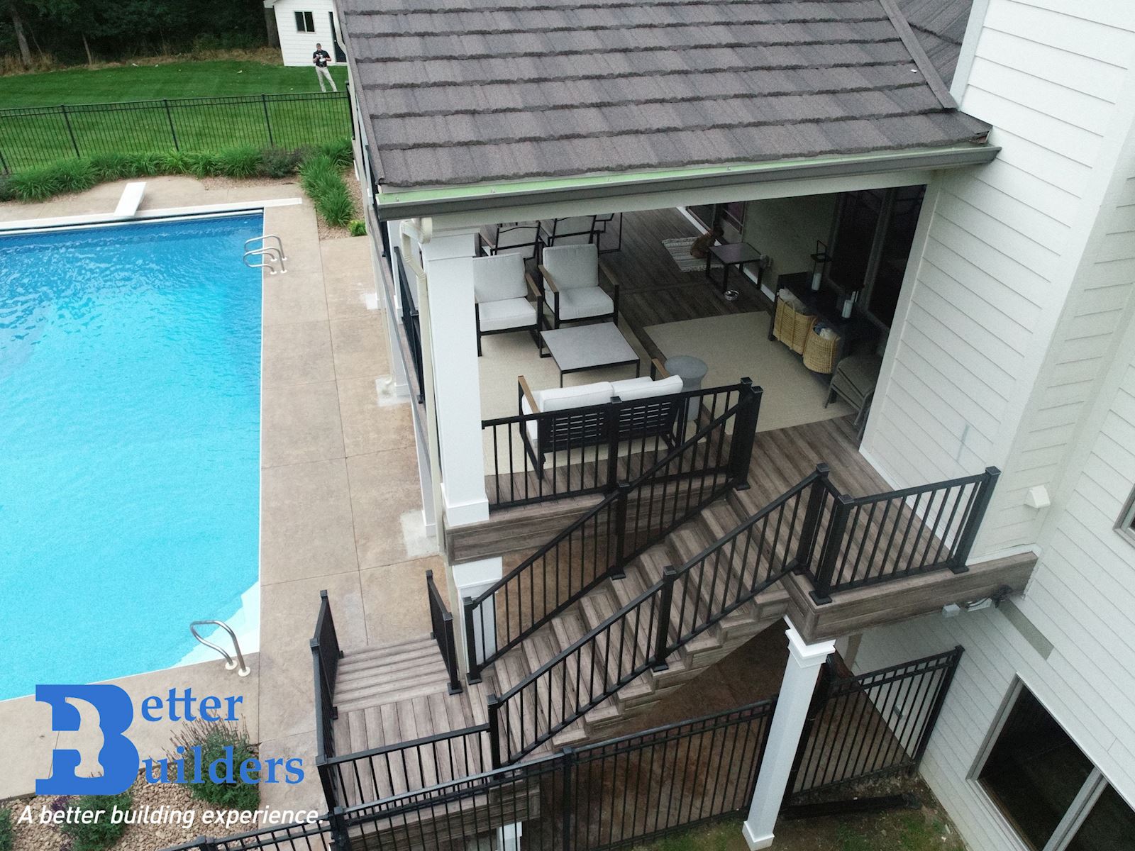 Zuri Decking Project in Waukee Better Builders Composite PVC deck